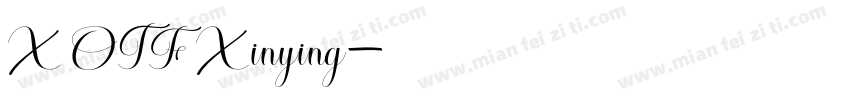 X OTF Xinying字体转换